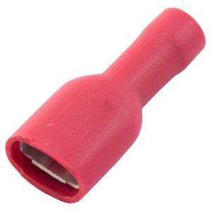SWA 63RFPT Female Push-On Terminal<BR> 0.5-1.5mm Red Insulated 6.3x0.8mm (Pack Qty 100)