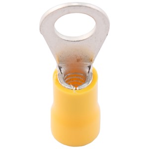 SWA 85YER Ring Terminal<BR> 4-6mm Yellow Insulated 8.5mm Stud Hole<BR> (Pack Qty 100)