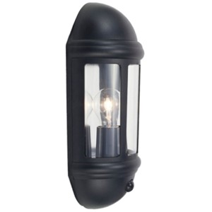 Ansell ALHL/PC/BL Latina E27 Half Lantern Photocell Black 42W