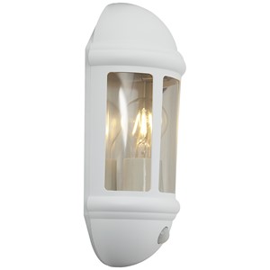 Ansell ALHL/PIR/WH Latina E27 Half Lantern PIR White 42W 