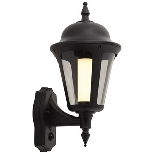 Ansell ALWLLED/PIR/BL Latina Wall Lantern PIR Black