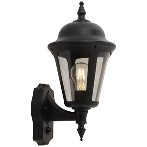 Ansell ALWL/PIR/BL Latina E27 Wall Lantern PIR Black