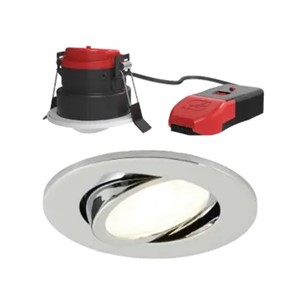 Ansell APRIPG/1/CH Prism Pro CCT Fire Rated Gimbal Dual Wattage Chrome