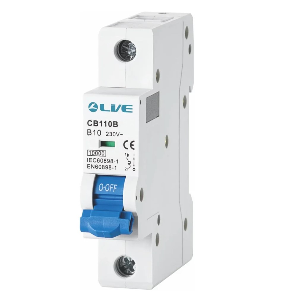 Liveelec CB110D<BR> MCB SP D Curve 10A 10kA