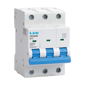 Liveelec CB363B<BR> MCB TP B Curve 63A 10kA