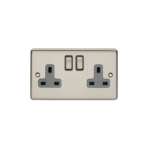 Eurolite EN2SOSSG Swd Socket 2G DP 13A