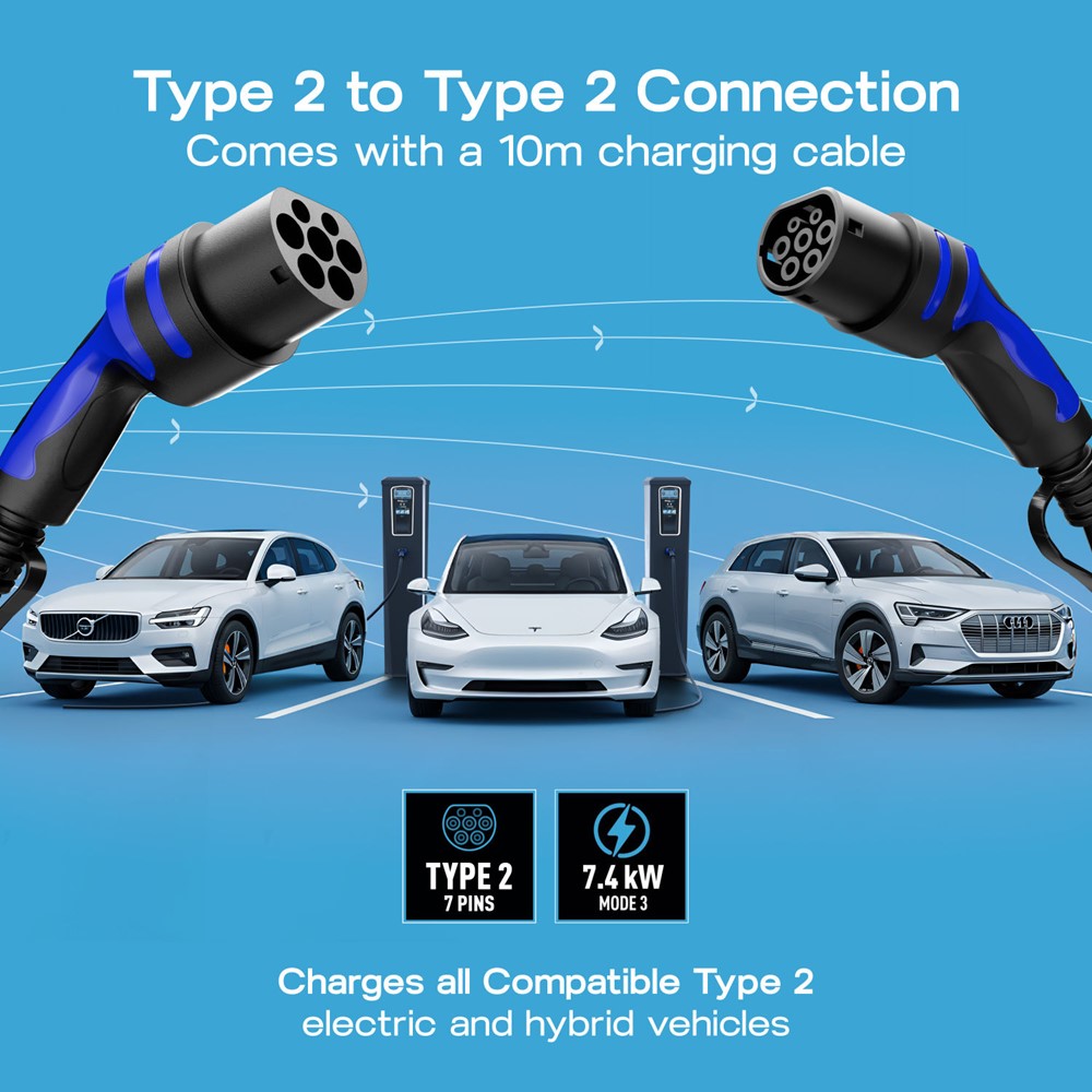 BG EVC223210SL-01<BR> EV Charging Cable 10m