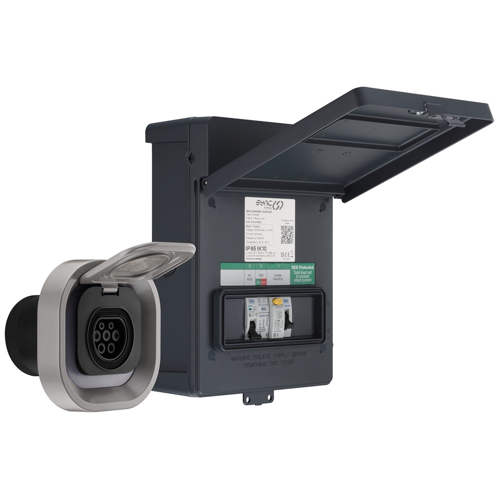 BG EVLR7MS-01<BR> EV Charger 7.4kW Slv