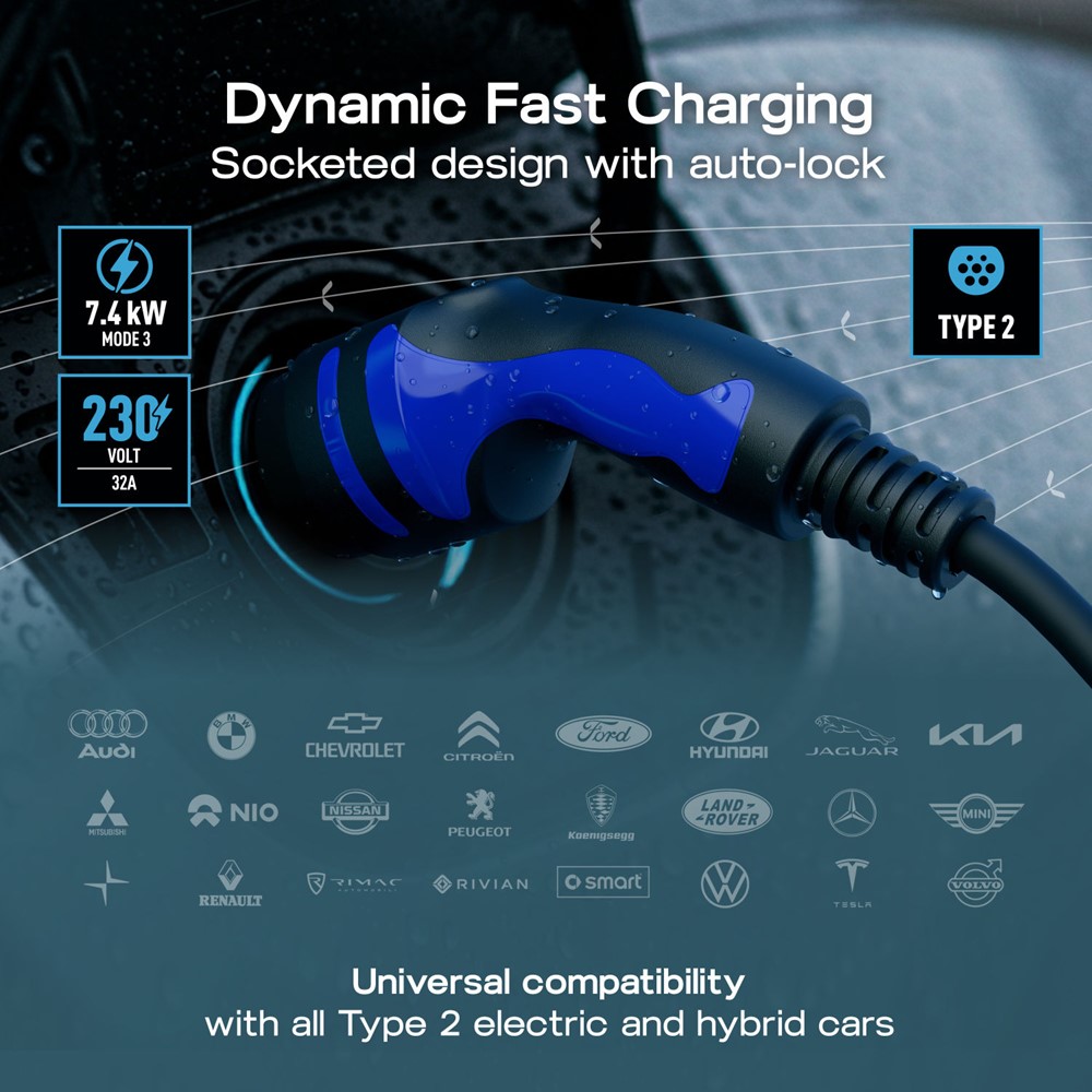 BG EVWC2S7GGR-01<BR> EV Charger Mode 3 7.4kW