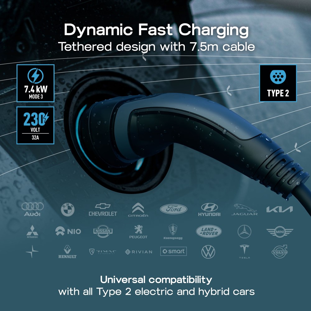 BG EVWC2T7G-01<BR> EV Charger Mode 3 7.4kW