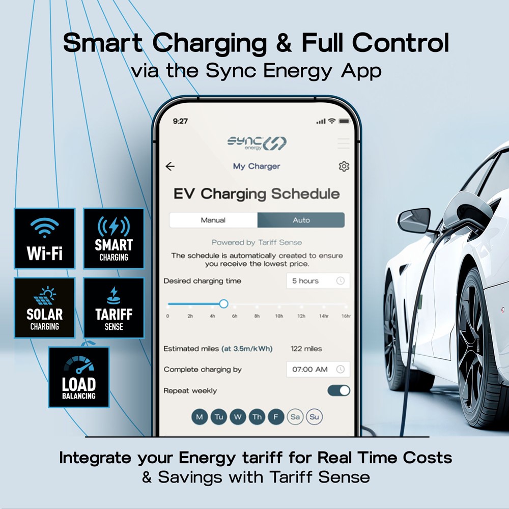 BG EVWC2T7GG-01<BR> EV Charger Mode 3 7.4kW