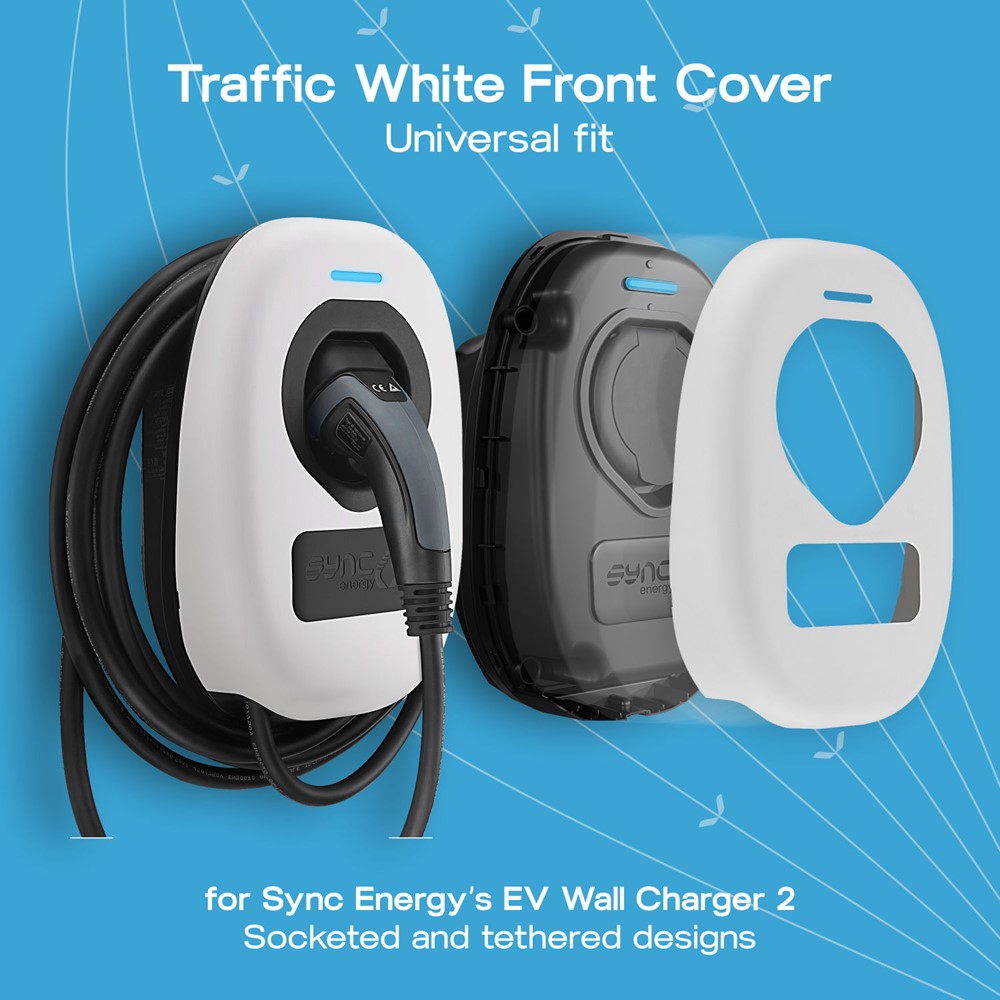 BG EVWC2TPTW-01<BR> EV Charger Trim<BR> Traffic White
