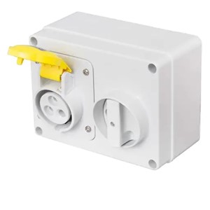 Gewiss GW66012<BR> Switched Socket<BR> 32A 110V 2P+E