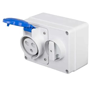 Gewiss GW66015<BR> Switched Socket <BR>32A 230V 2P+E