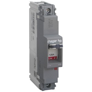 Hager HDA123Z<BR> MCCB SP 125A 18kA