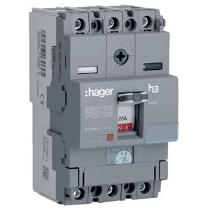 Hager HDA125U<BR> MCCB TP 125A 18kA