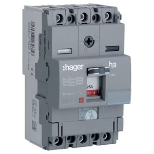 Hager HHA025U<BR> MCCB TP 25A 25kA