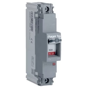 Hager HHA061Z<BR> MCCB SP 63A 25kA
