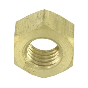 Deligo IBN10<BR> Hexagon Full Nut M10 Brass
