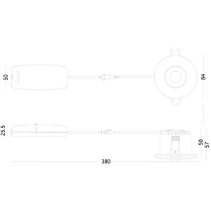 JCC JC1001/NB Downlight V50 LED 7W