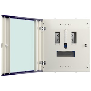 Hager JK104BG 125A 4 Way Invicta 3 Type B TPN Distribution Board Glazed Door 