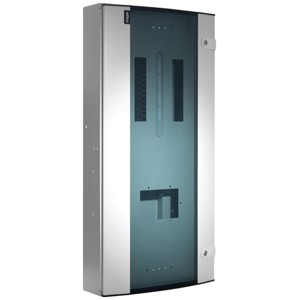 Hager JK208BG <BR> 250A 8 Way<BR>  Invicta 3 Type B TPN<BR>  Distribution Board Glazed Door 