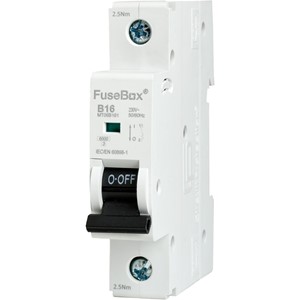 FuseBox MT06B161 MCB SP Type B 16A 6kA