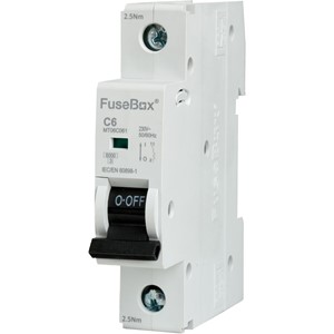 FuseBox MT06C061<BR> MCB SP Type C 6A 6kA