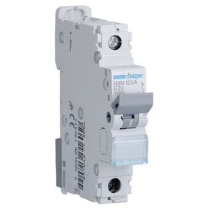 Hager NBN120A<BR> MCB SP Type B 20A 10kA