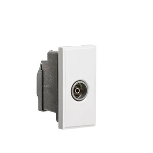 Knightsbridge NETTVSWH Modular Screened TV Outlet White