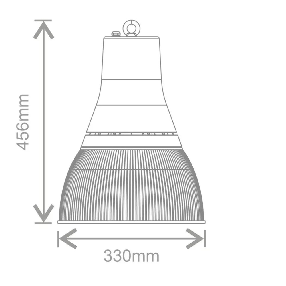 Kosnic NIM60-SCT/DA Nimbo circular highbay 15/25/40/60W 3000K/4000K<BR> DALI Compatible<BR> with PC Shade