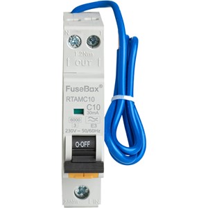 FuseBox RTAMC10<BR> Type A Mini RCBO 10A 30mA 6kA