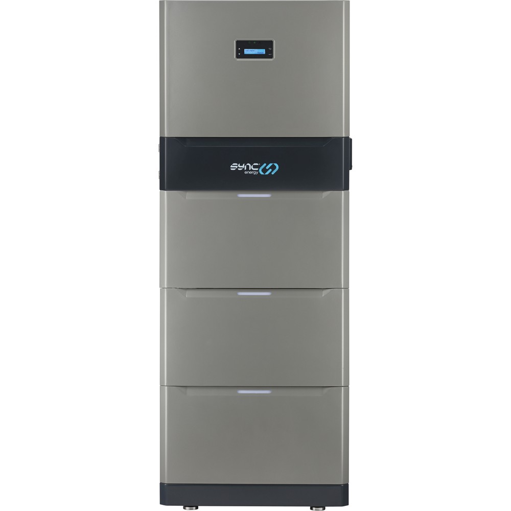 Sync Energy Flow 6kW All-In-One + 3 Batteries | SEF1A60G3 Storage System UK ýMaximise energy storage with the Sync Energy Flow 6kW all-in-one system + 3 batteries (SEF1A60G3). Perfect for solar PV, offering high-capacity storage, smart monitoring and lower energy bills. A powerful alternative to Tesla Powerwall, GivEnergy and Fox ESS.