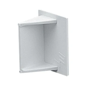 MT TEC4WH End Cap 38x25mm White
