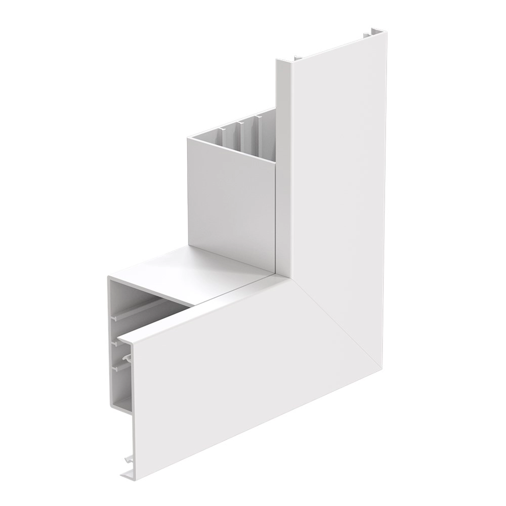 Marshall Tufflex TFAS100FWH Flat Bend 90° 100x100mm