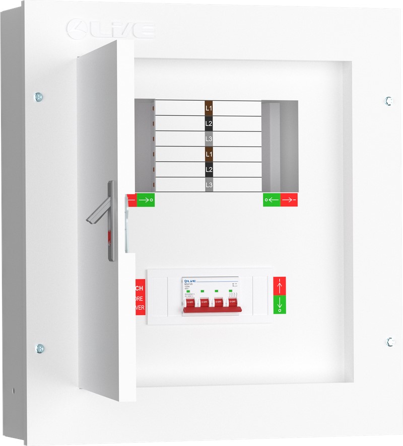 Liveelec TPN04-125 <BR>Distribution Board TP&N<BR> 4 Ways