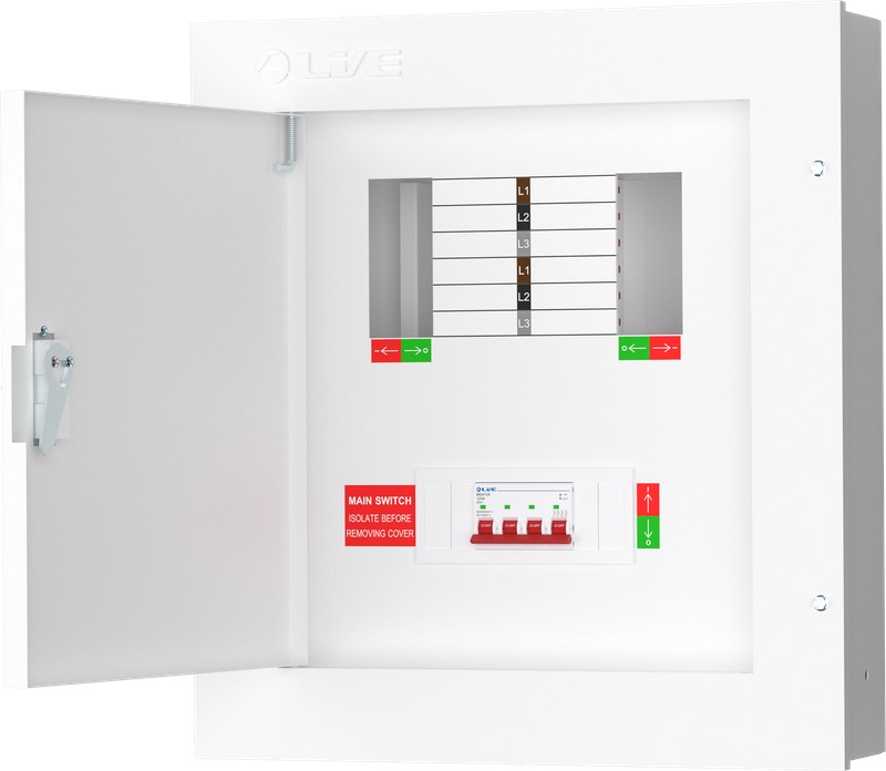 Liveelec TPN04-125 <BR>Distribution Board TP&N<BR> 4 Ways