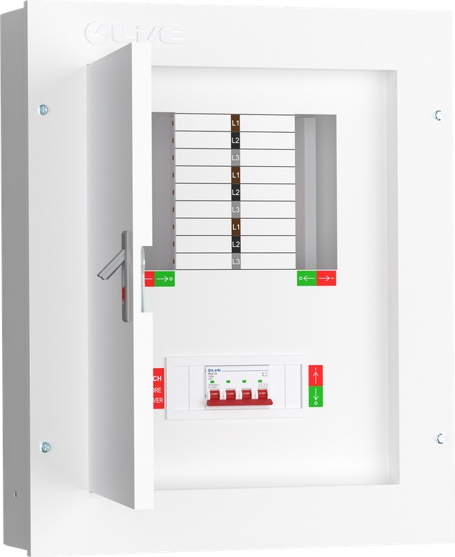 Liveelec TPN06-125 <BR>Distribution Board TP&N<BR> 6 Ways