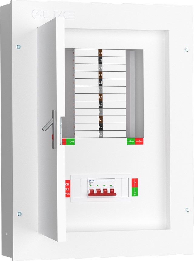 Liveelec TPN08-125 <BR>Distribution Board TP&N<BR> 8 Ways
