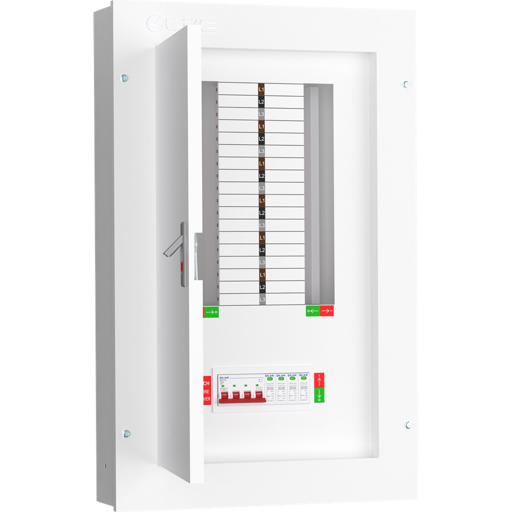Liveelec TPN12-125S<BR> Distribution Board TP&N <BR>12 Ways Surge Protected