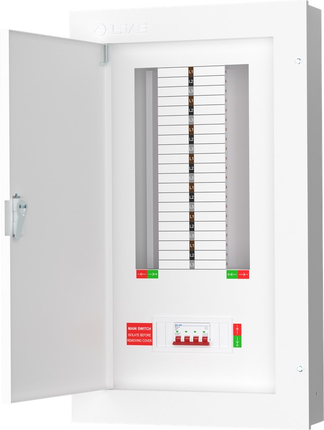 Liveelec TPN14-125<BR> Distribution Board TP&N<BR> 14 Ways