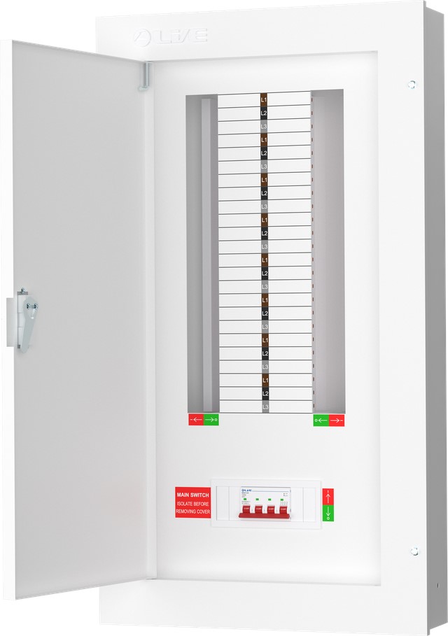 Liveelec TPN16-125<BR> Distribution Board TP&N<BR> 16 Ways
