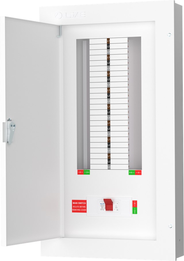 Liveelec TPN16-250<BR> Distribution Board TP&N<BR> 16 Ways