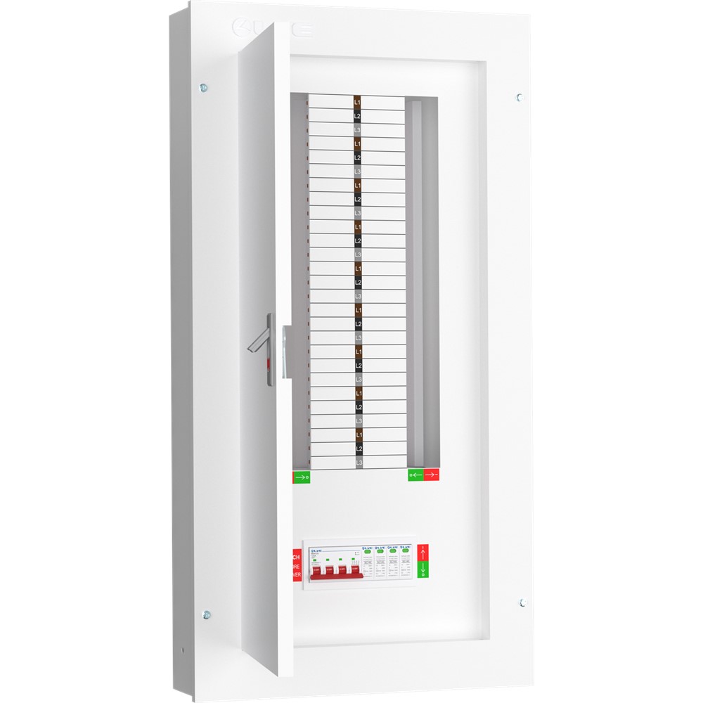Liveelec TPN18-125S <BR>Distribution Board TP&N <BR>18 Ways Surge Protected