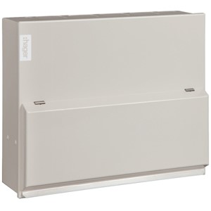 Hager VML106<BR> Consumer Unit 6 Way <BR>with 100A DP Isolator