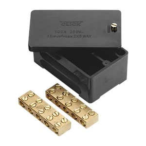 Click WA228 <BR>Junction Box 2P 100A<BR> Black