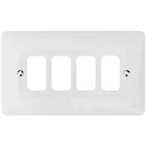 Hager WMGP4 Grid Frontplate 4G Moulded