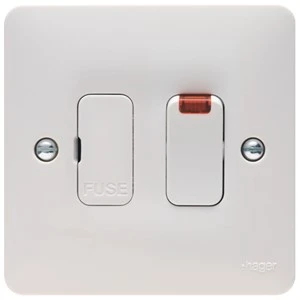 Hager WMSSU83N Conn Unit Swd+Neon 13A