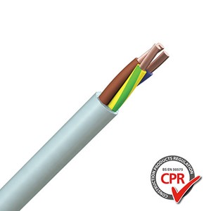 Cable YY PVC 3 Core Coloured 1.5mm Gry